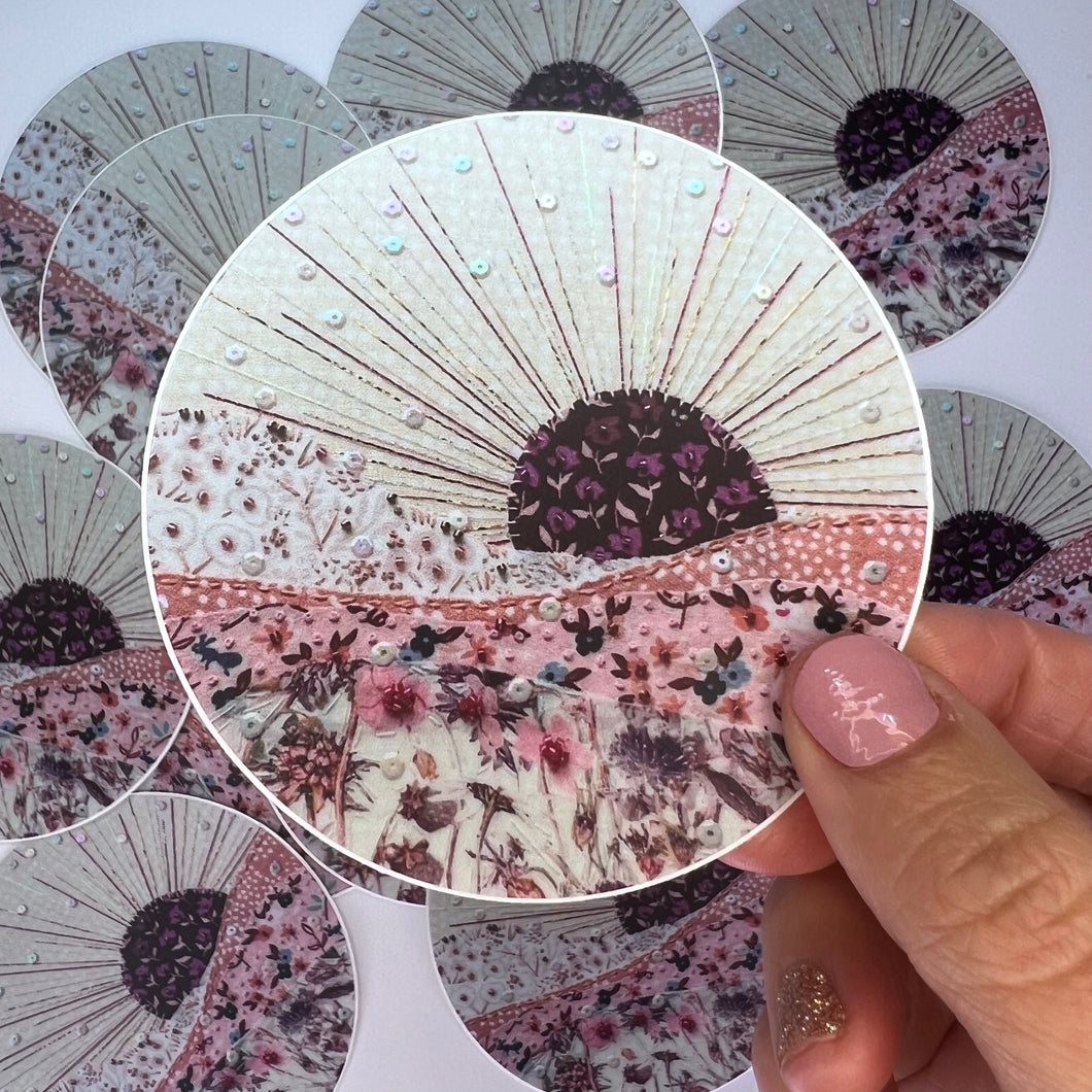 Monochrome Pinkscape Sticker